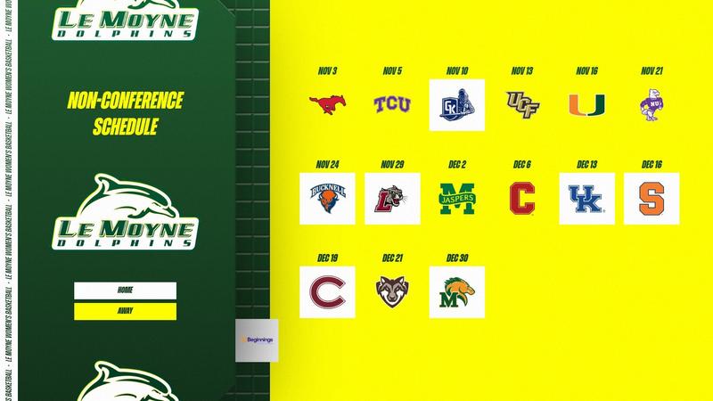 Le Moyne College announces 2026-27 women's basketball non-conference schedule