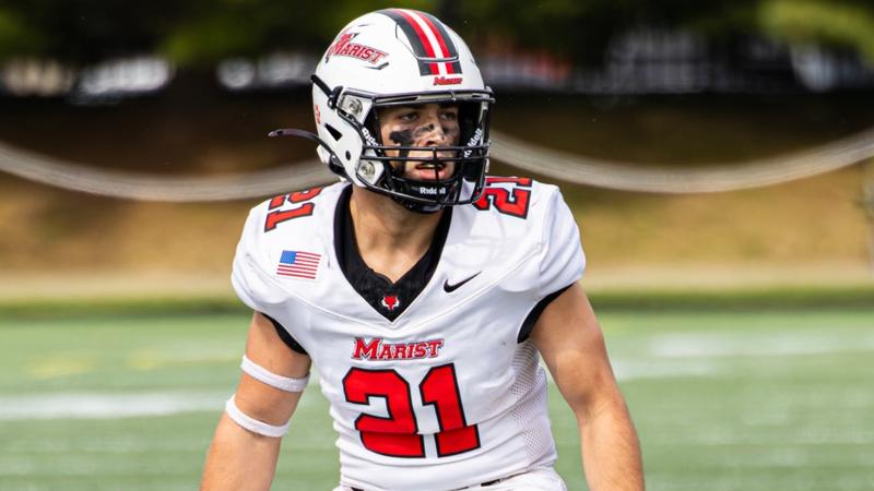 Marist football: Chase Hatton Wins PFL Defensive Player of the Week