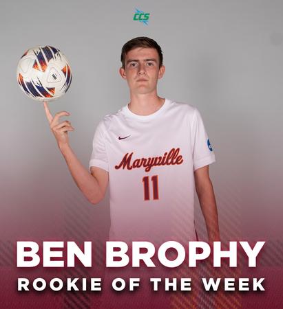 Week Two: Ben Brophy Named CCS Men's Soccer Rookie of the Week ...