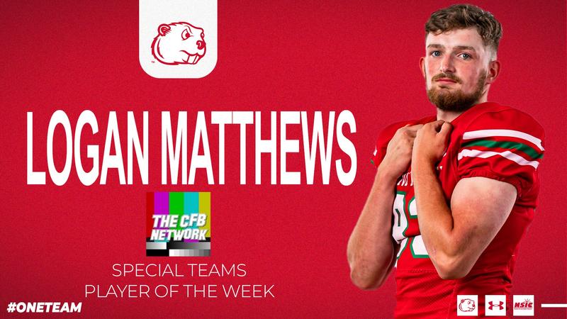 Beavers’ Logan Matthews earns honor from CFB Network - MSU Athletics