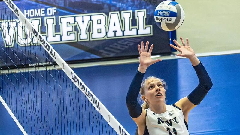 Alexa Riddle Navy Offense Limited in Four-Set Loss at Colgate - Naval Academy Athletics