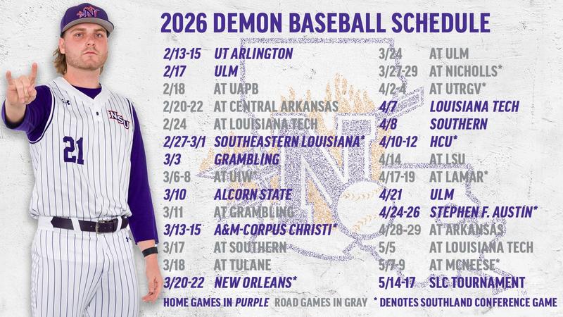 State rivals, CWS participants highlight Demons' 2026 baseball schedule ...