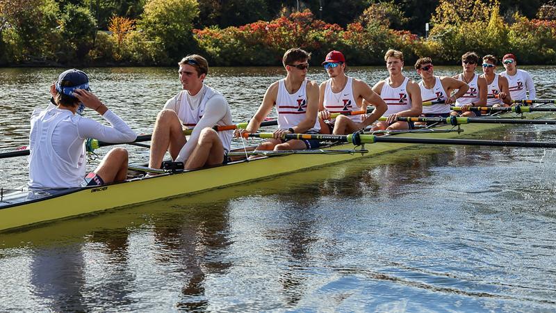 Sam Hevey Rowing Heavyweight Eight Takes Third, Leads Five Boats at Princeton Chase ...