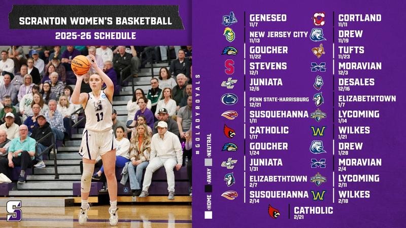 Scranton Women's Basketball Unveils 2025-26 Schedule - University of ...