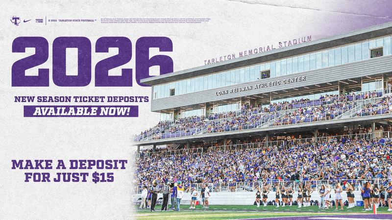 Tarleton St Rodeo Football Tarleton State Football 2026 new season ticket deposits available now ...