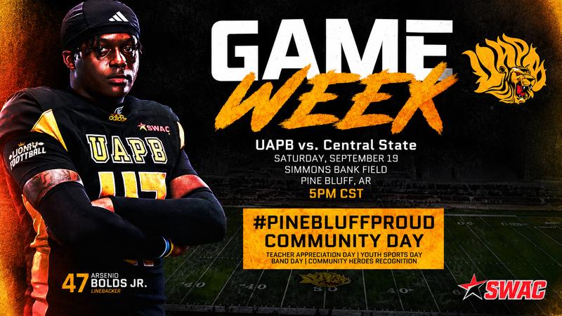 Arkansas-Pine Bluff football: #UAPBFOOTBALL: Golden Lions Football Home Opener vs. Central State Set for 5 P.M. Kickoff