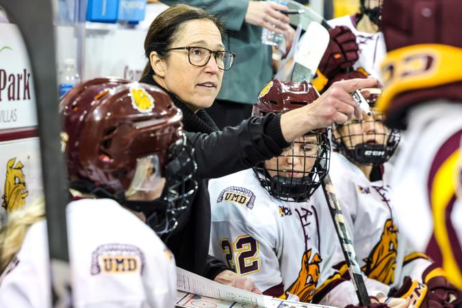 Image accompanying umdbulldogs.com coverage of the University of Minnesota Duluth women's hockey recruiting class.
