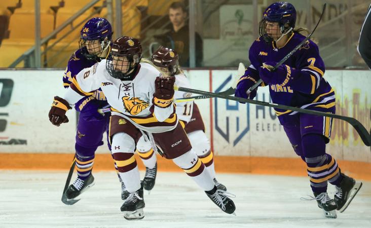 For a second straight-game, the No. 9 University of Minnesota Duluth women's hockey team struggled to score on No. 14 Minnesota State University, Mankato goaltender Hailey Hanson, and Sunday, that difficulty cost the Bulldogs a trip to the Western Collegiate Final Faceoff.