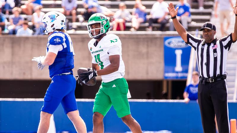 North Dakota football: No. 7/8 NoDak opens MVFC play with 42-35 road win at Indiana State