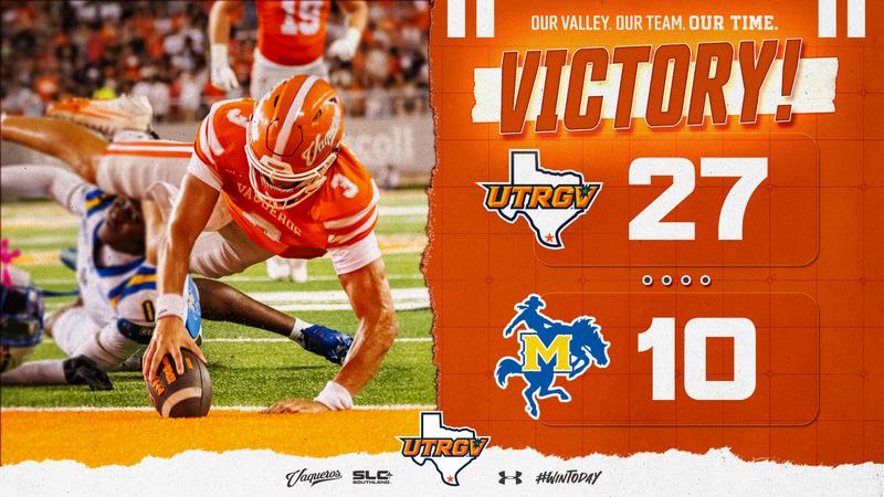 UTRGV football: Football Bounces Back With Win Over McNeese