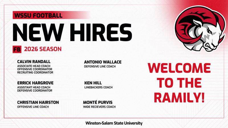 Woodbury Announces Football Coaching Staff - Winston-Salem State University