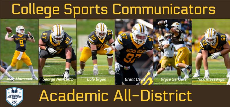 Baldwin Football Roster Six Football Student-Athletes Named to CSC Academic All-District Team ...