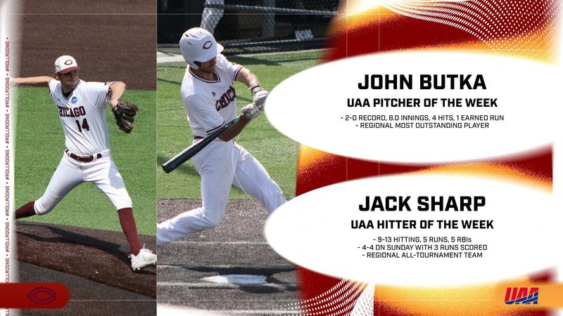 Butka Butka and Sharp Sweep UAA Athlete of the Week Awards Following Regional ...