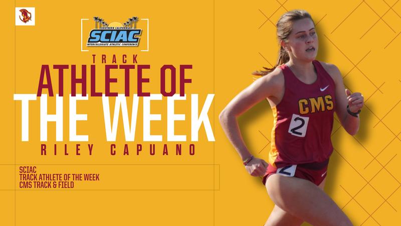 Adrian Riley Track Riley Capuano Wins SCIAC Athlete of the Week for Athenas Track and ...