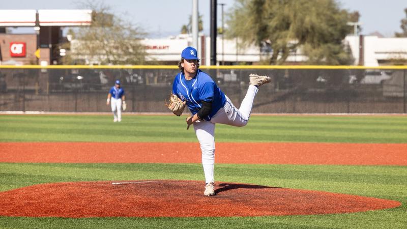 Kyle Riley Baseball Eagles Battle, Lose to ACU - Embry-Riddle Aeronautical University (AZ)
