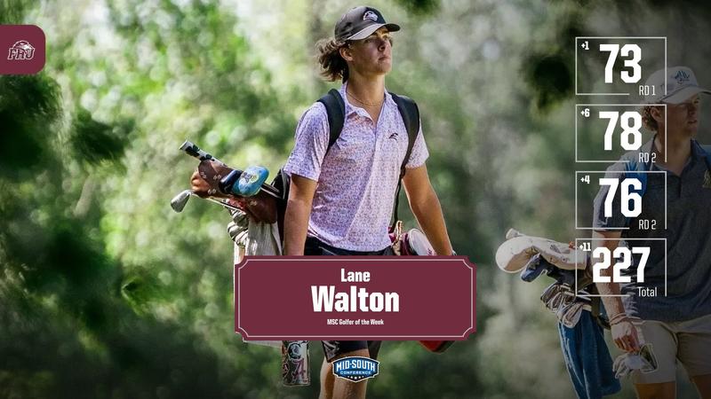 Week Freed Walton Captures Mid-South Conference Men's Golfer of the Week - Freed ...