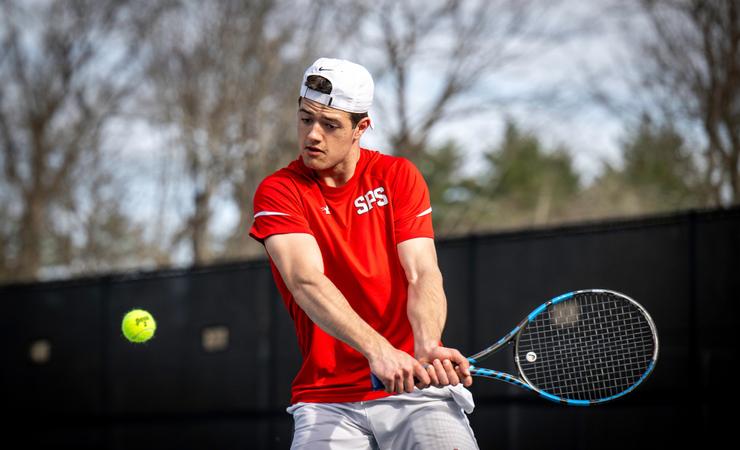 Boys Varsity Tennis earns Lakes Region win at KUA - St. Paul's School