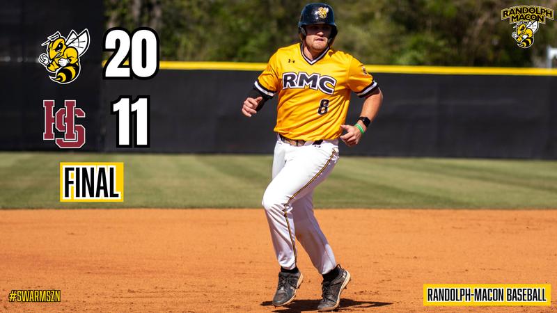 Macon Rbi Baseball #2 RMC Baseball Outscores #7 H-SC to Win ODAC Quarters - Randolph-Macon ...