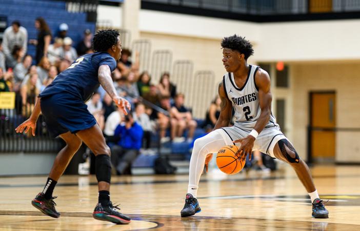 Cevin Clark Men's Basketball Battles Against Trinity - Southwestern University