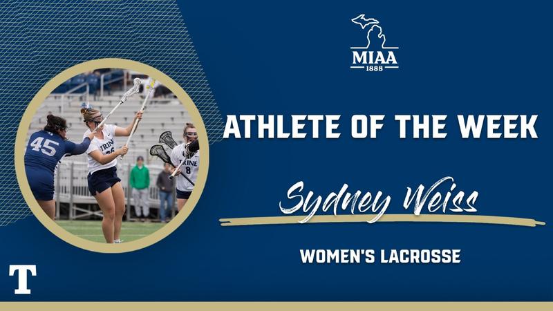 Sydney R. Weiss Sydney Weiss Named MIAA Offensive Player of the Week - Trine University