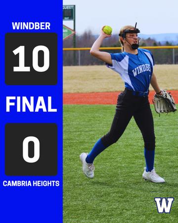 Gwidbr Windber JH Softball Dominates Cambria Heights with 10-0 Victory ...
