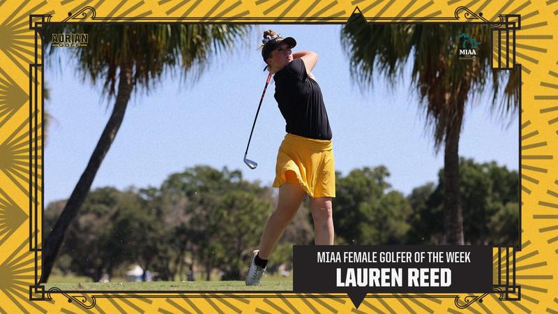Lauren Reed Alias Lauren Reed Lands First MIAA Female Golfer of the Week Honor for the ...
