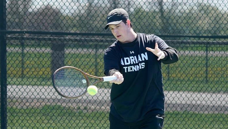Ethan Rodricks Men's Tennis Continues to Battle Through Challenging Slate - Adrian College