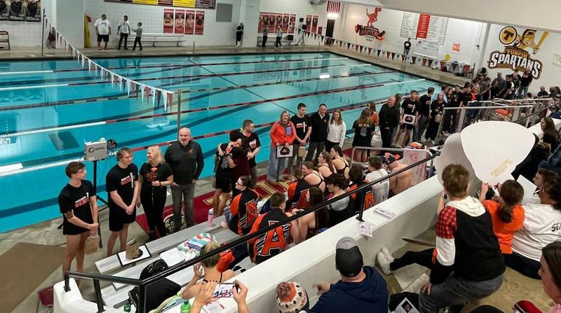 Anderson Raptors Raptors Celebrate Swim Senior Night - Anderson Raptors Athletics