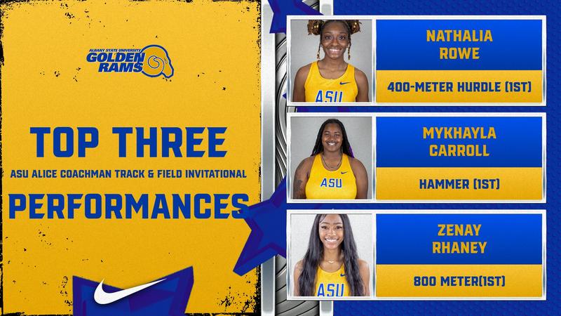 Lady Rams Track & Field Win Alice Coachman Invite - Albany State ...