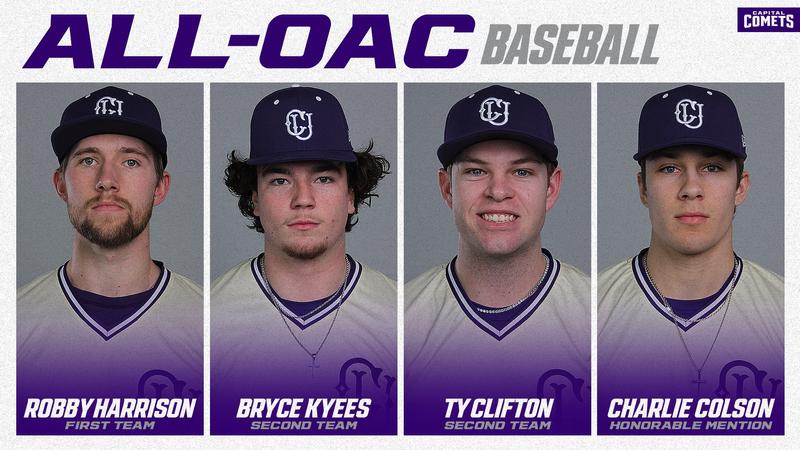 Capital Baseball Four From Capital Baseball Named All-OAC - Capital University
