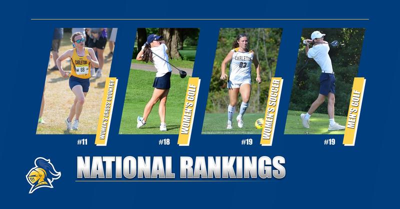 Four Carleton teams found in latest national rankings - Carleton College