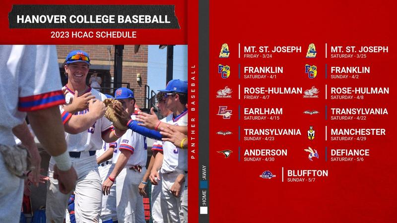 Hanover Baseball Hanover releases 2023 Baseball Schedule - Hanover College