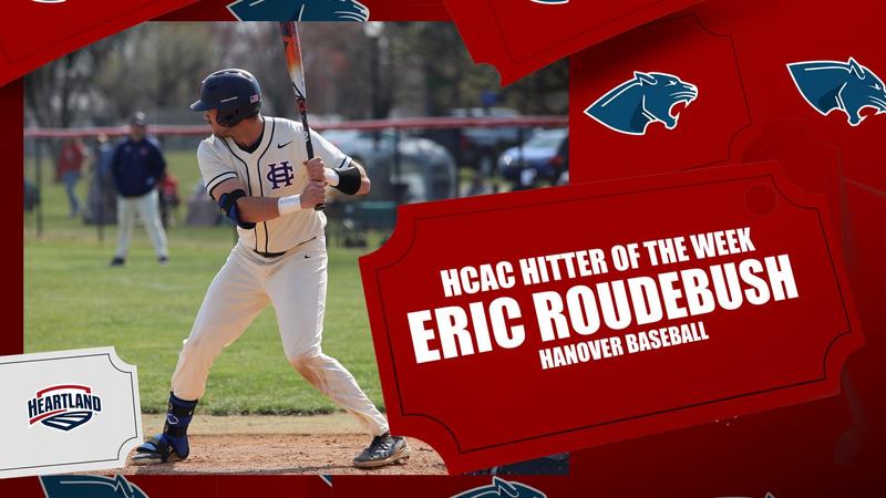 David Roudebush Roudebush named the HCAC Hitter of the Week - Hanover College