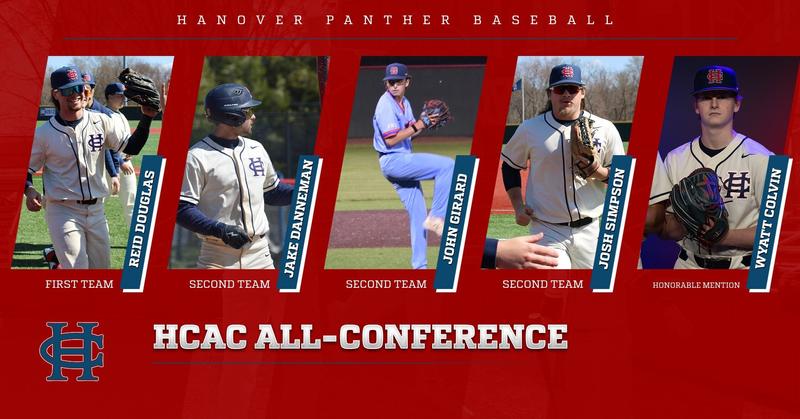 Hanover Baseball Five Panthers Earn HCAC Baseball All-Conference Honors - Hanover College