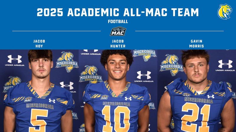 Jacob Ragni Three Cougars Named Academic All-MAC in Football - Misericordia ...