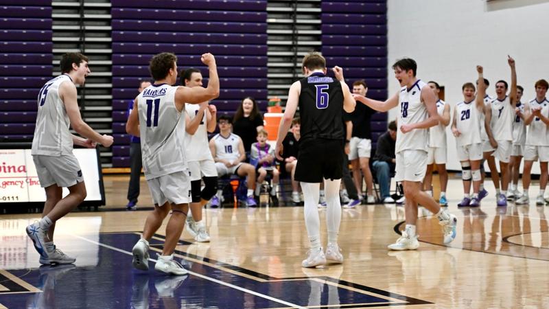 Men's Volleyball: Raiders Take Down Adrian in Five Set Thriller ...