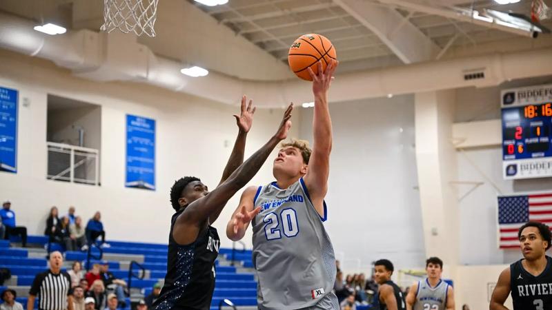 Shane Rivers Basketball Rivier pulls away from UNE, 82-70 - University of New England Athletics