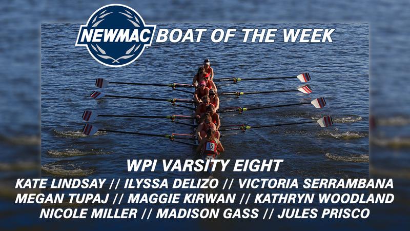 Wpi Rowing WPI Varsity Eight Tabbed NEWMAC Rowing Boat of the Week - Worcester ...