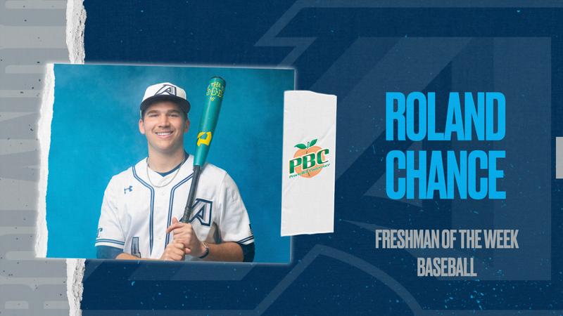 Roland Chance Named PBC Baseball Freshman of the Week - Augusta University
