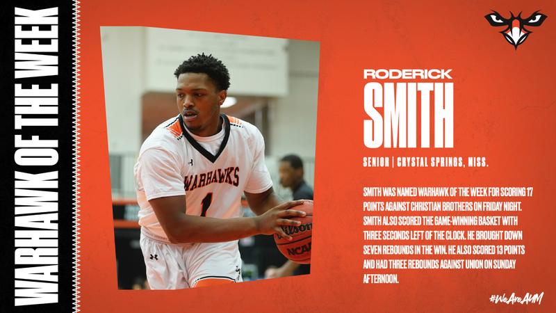 Roderick19 Roderick Smith Picks Up Warhawk of the Week Honors - Auburn University ...
