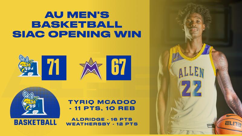 Allen Rudd Basketball Allen Edges Past LeMoyne Down the Stretch - Allen University