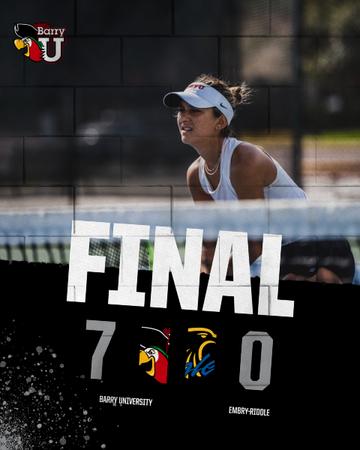 Embry Riddle Tennis Women's Tennis Dominates in Win Over Embry-Riddle - Barry University ...