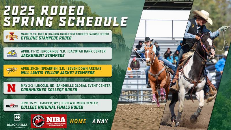 Spring Rodeo Calendar Yellow Jacket Rodeo Announces 2025 Spring Schedule - Black Hills State ...