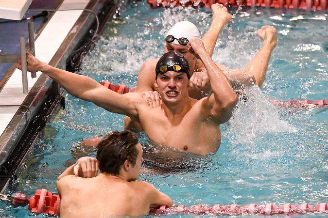 Beezer Geer Feiser Headlines Day One Of Action For Men's Swimming At PSAC ...