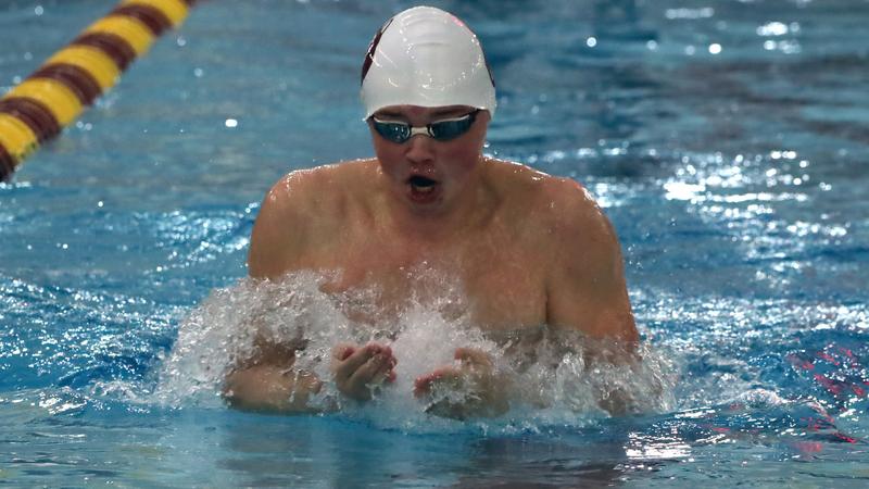 Logan Fultz Men's Swimming Wins 10 of 11 Races as the Huskies Defeat Edinboro and ...
