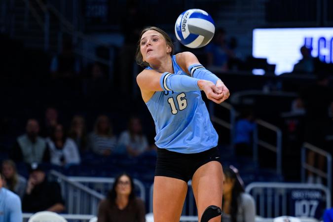 Elise Butler Providence Tops Butler in Four Sets - Butler University Athletics