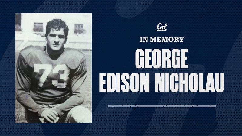 George Edison George Edison Nicholau Passes Away - California Golden Bears Athletics
