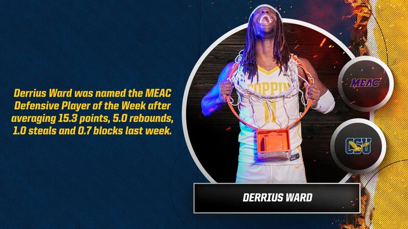 Derrius Ward Named MEAC Men’s Basketball Defensive Player of the Week ...
