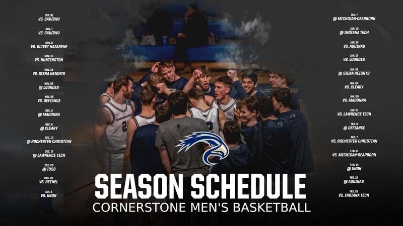 Men's Basketball releases 2025-26 Full Schedule - Cornerstone ...