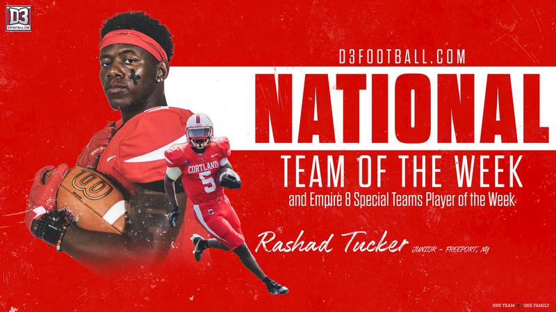 Rick Rudd Football Rashad Tucker Earns D3football.com and Empire 8 Weekly Awards - SUNY ...